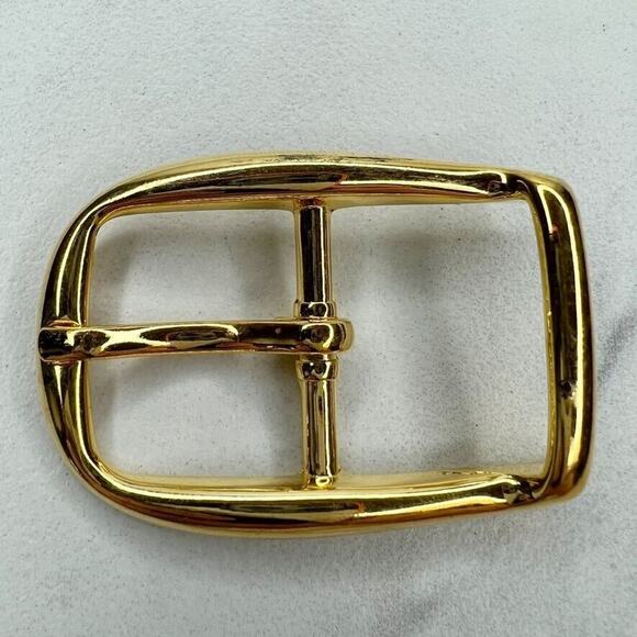 Vintage Gold Tone Simple Basic Belt Buckle for up to 1 Inch Belt - Picture 1 of 5
